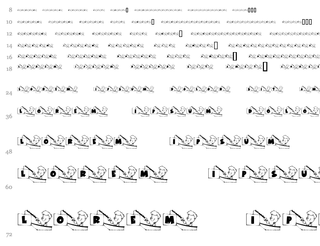 KR Font Fishin Водопад 