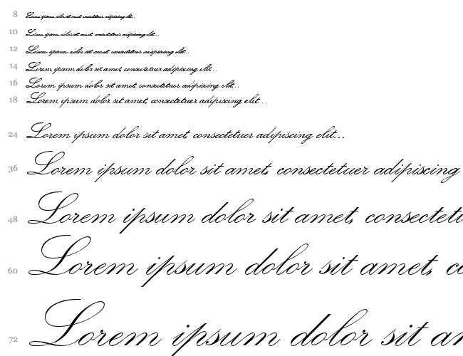 Kunstler Script Wasserfall 