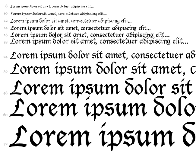 Lucida Blackletter Водопад 