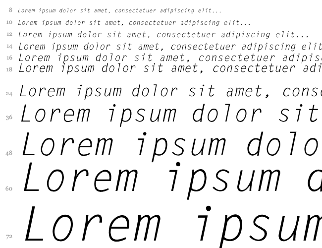 LetterGothic-Italic Водопад 