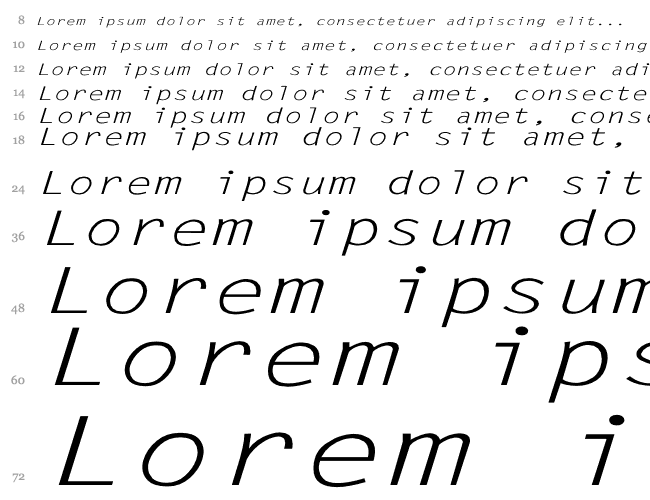 LetterGothic-Italic Ex Водопад 