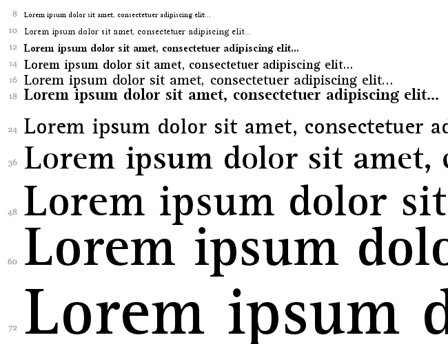 Libre Serif SSi Waterfall 