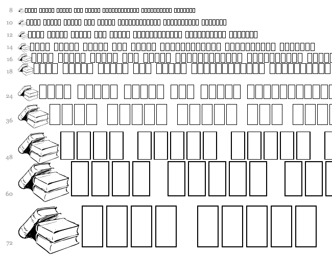 Listemagerens Dingbats Cascata 