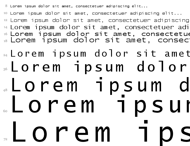 Lucida Sans Typewriter Водопад 