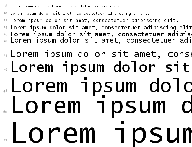 Lucida Sans Typewriter Водопад 