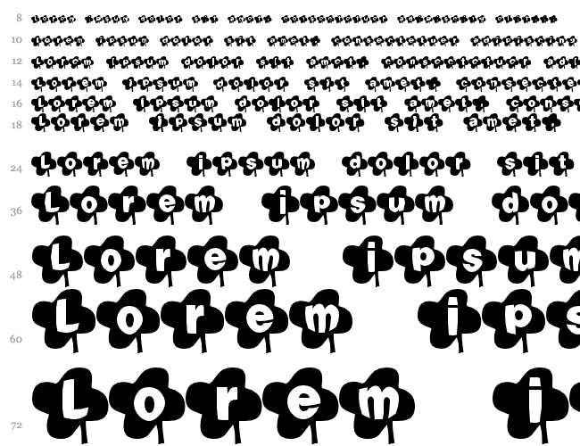 Lucky Font Cascade 