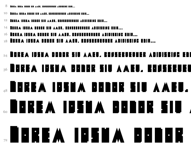 Metal Font Водопад 