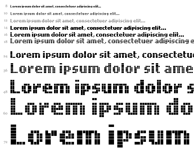 Mobile Font Wasserfall 