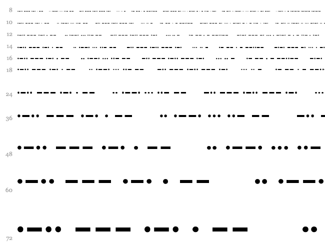 Morse Code Cascata 