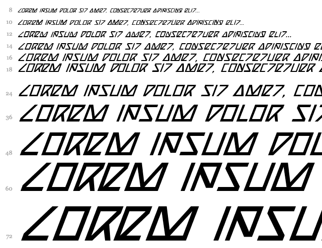 Nick Turbo Italic Cascade 