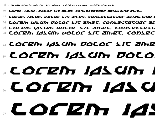 Nostromo Expanded Italic Waterfall 