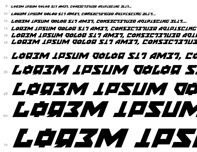 Nyet Italic Cascata 