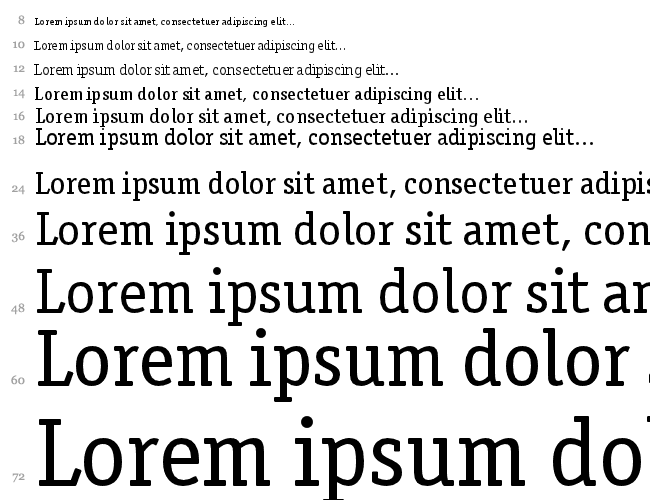 Officina Serif ITC TT Водопад 