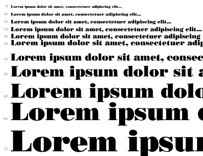 Bodoni-Normal Wasserfall 