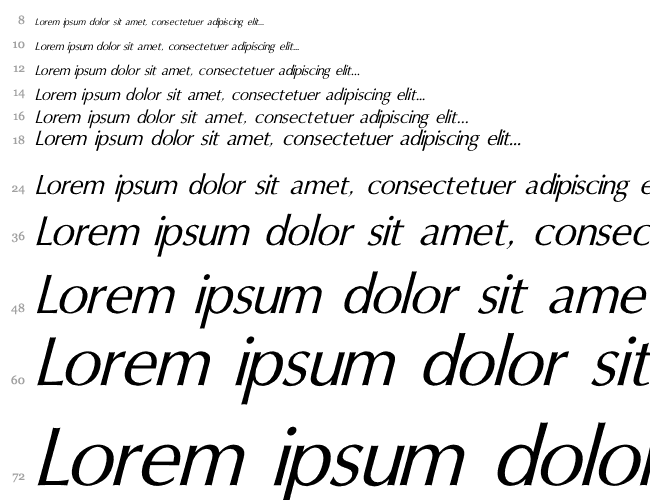 Oxford Italic Wasserfall 