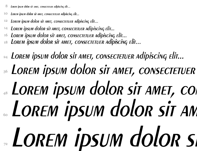 Peignot-Demi-Normal Th Italic Waterfall 