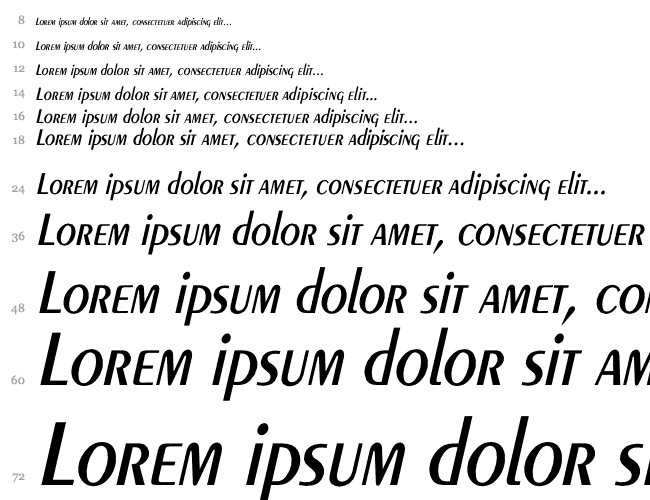 Peignot-Demi-Normal Th Italic Cascata 