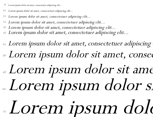 Perpetua Italic Водопад 