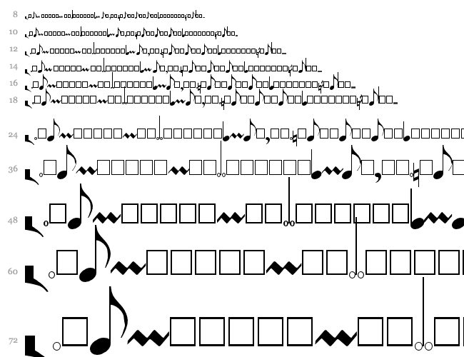 PG Music Font Водопад 