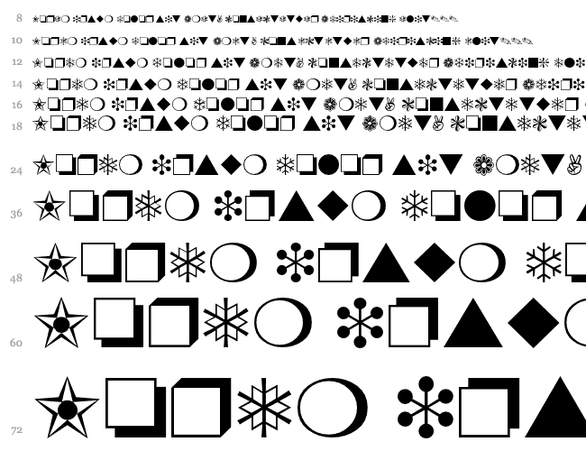 ZapfDingbats Cascata 