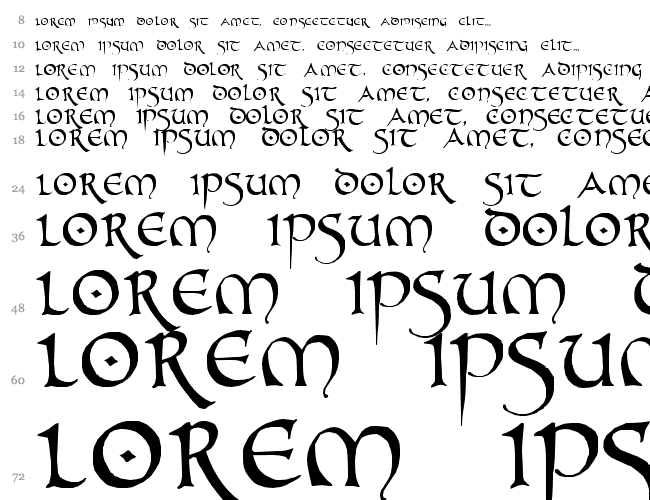 PR Uncial Alt Caps Водопад 