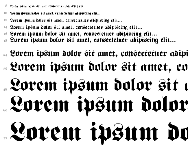 QTFraktur Водопад 