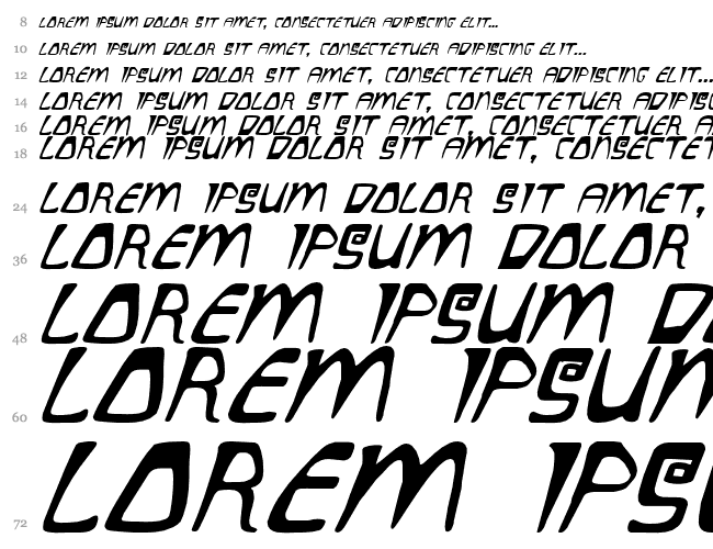 Quatl Italic Wasserfall 