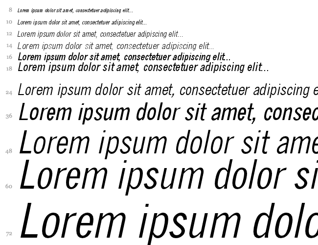 QuickType Condensed Cascata 