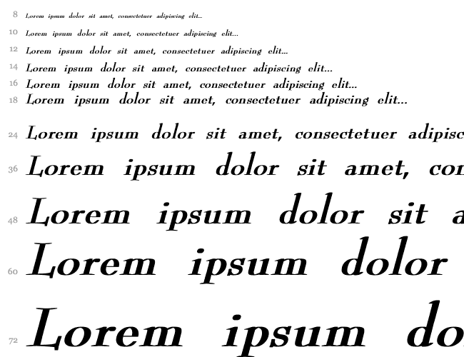 ReedFont bold italic Водопад 