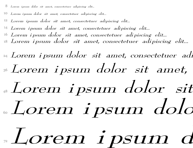 ReedFont Wd italic Водопад 