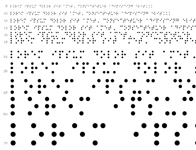 RNIB Braille Cascade 