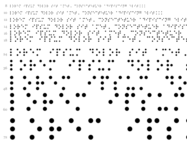 RNIB Braille Wasserfall 