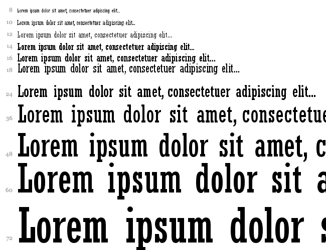 Rockwell Condensed Водопад 