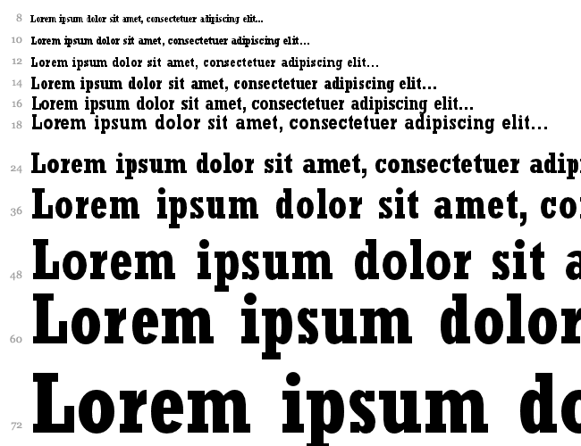 Rockwell Condensed Водопад 