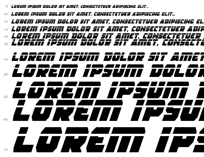 Rogue Hero Laser Italic Waterfall 