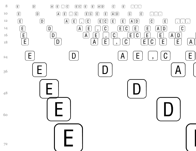 RRKeyLettersLimited-Normal Cascade 