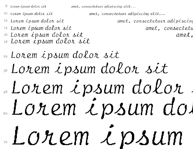 Script-Normal-Italic Cascada 