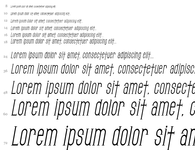 SF Gothican Condensed Водопад 