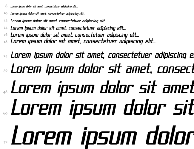 SF Theramin Gothic Condensed Водопад 