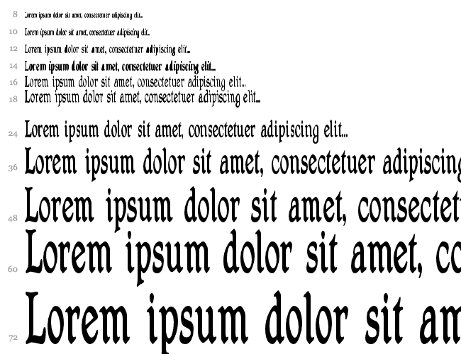 ShrewsburyCondensed Водопад 