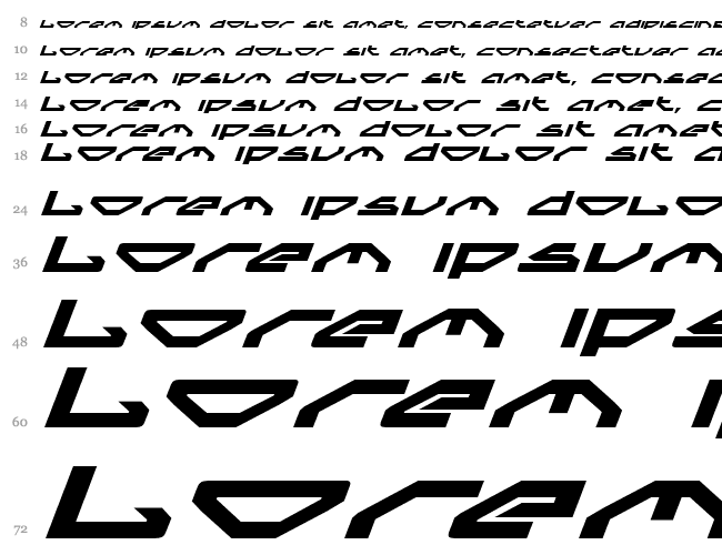 Spylord Bold Expanded Italic Cascada 