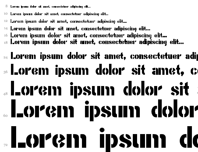 Stencil Gothic Bold JL Водопад 