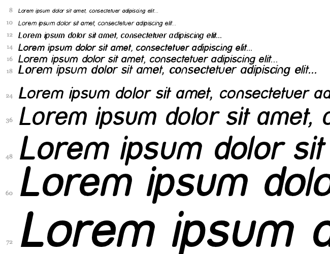 Street  SemiBold Italic Водопад 