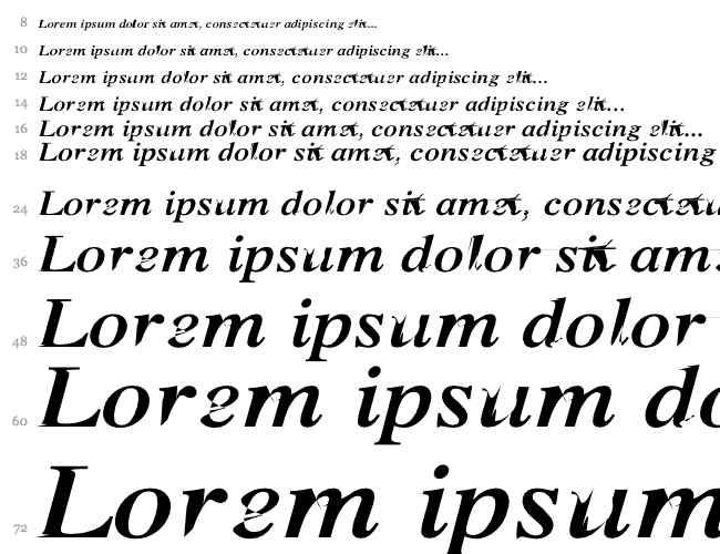 Xerox Serif Wide Wasserfall 