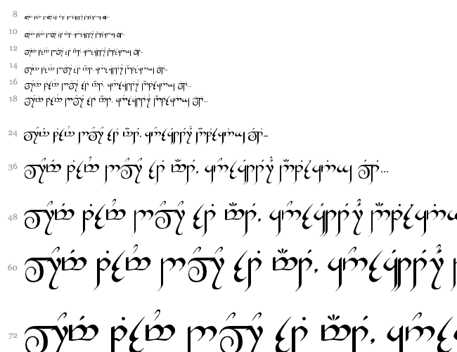 Tengwar-Gandalf Cascada 