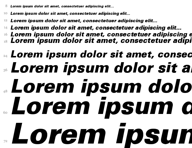 Univers-Black-Italic Водопад 