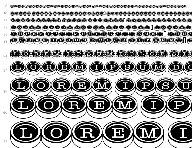 Typewriter Keys Cascata 