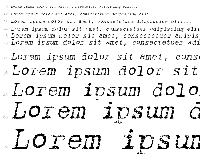 TypewriterRough Водопад 