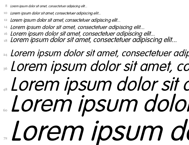 VAGRounded-Light Italic Водопад 