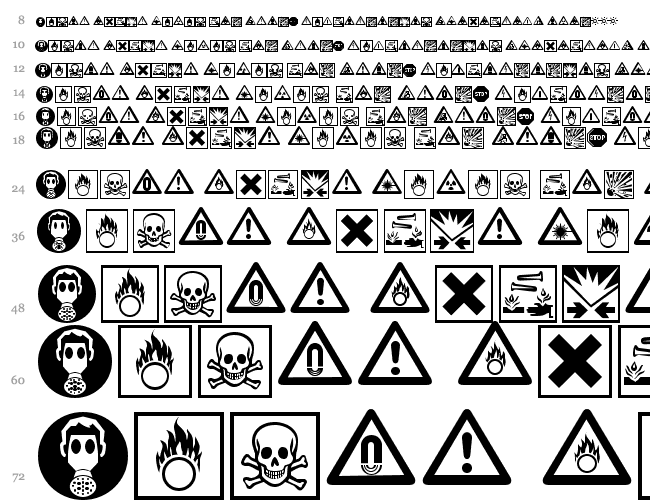 Linotype Warning Pi Cascade 